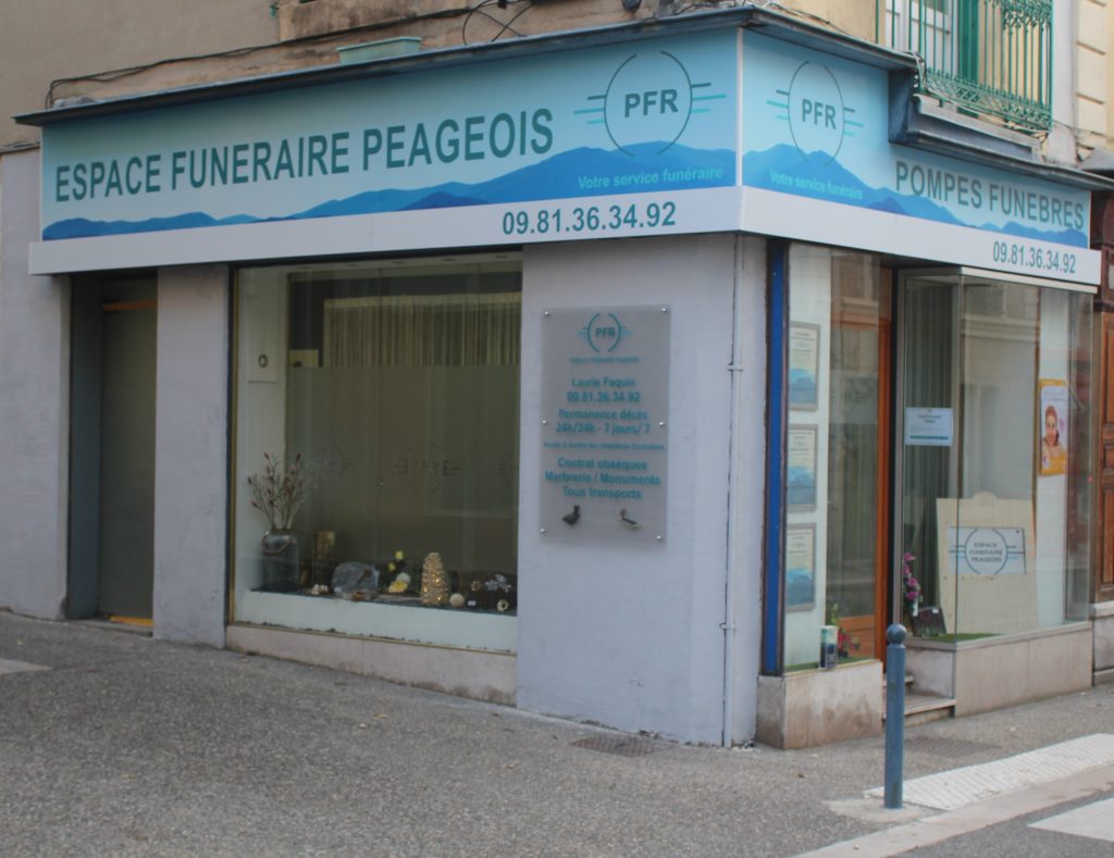 facade espace funeraire peageois